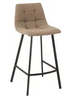 J-line  Barstoel Stephane Textiel/Metaal Beige ( per 2)