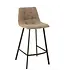J-line  J-Line Barstoel Stephane Textiel/Metaal Beige ( per 2)
