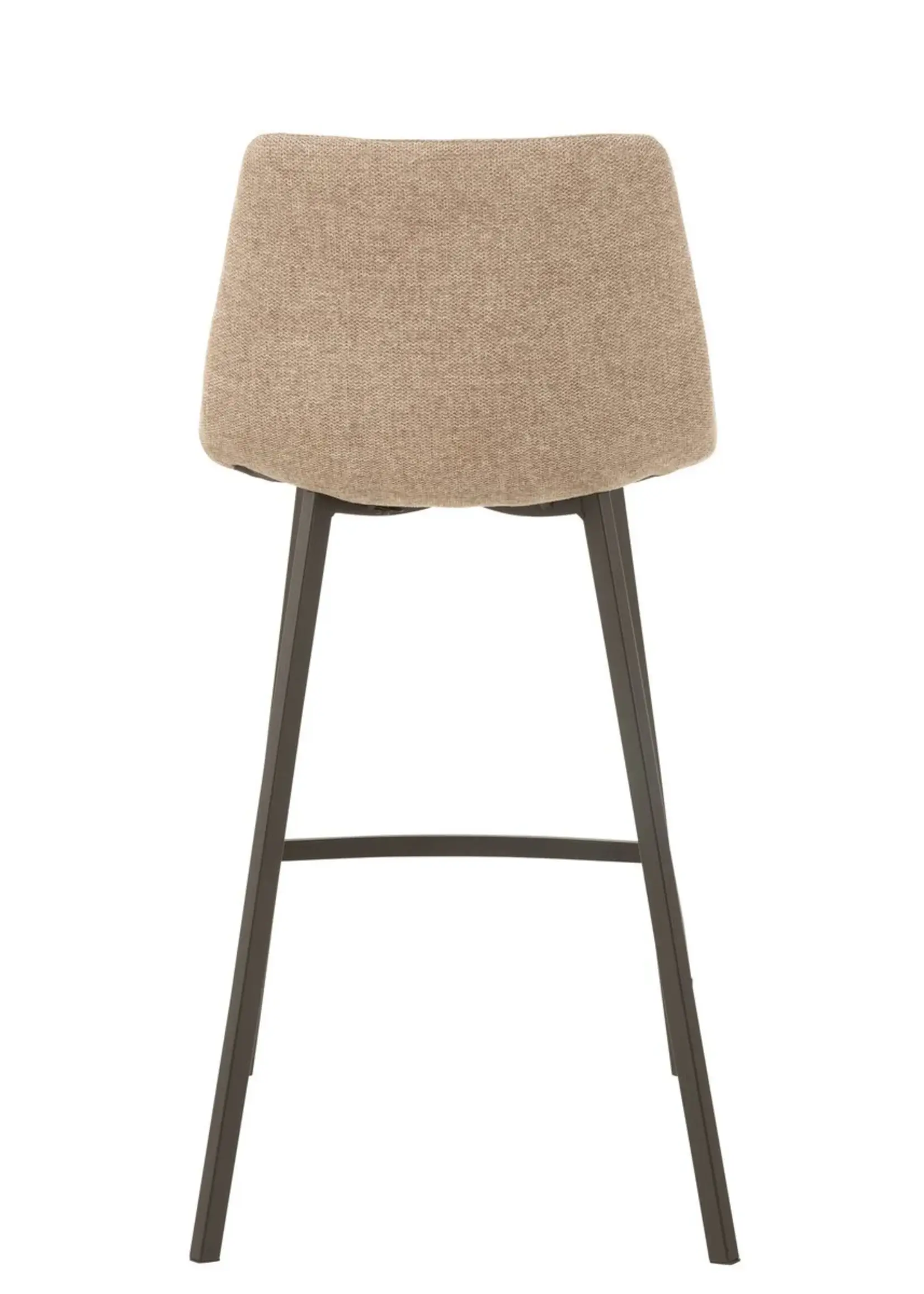 J-line  Barstoel Stephane Textiel/Metaal Beige ( per 2)