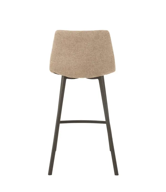 J-line  J-Line Barstoel Stephane Textiel/Metaal Beige ( per 2)