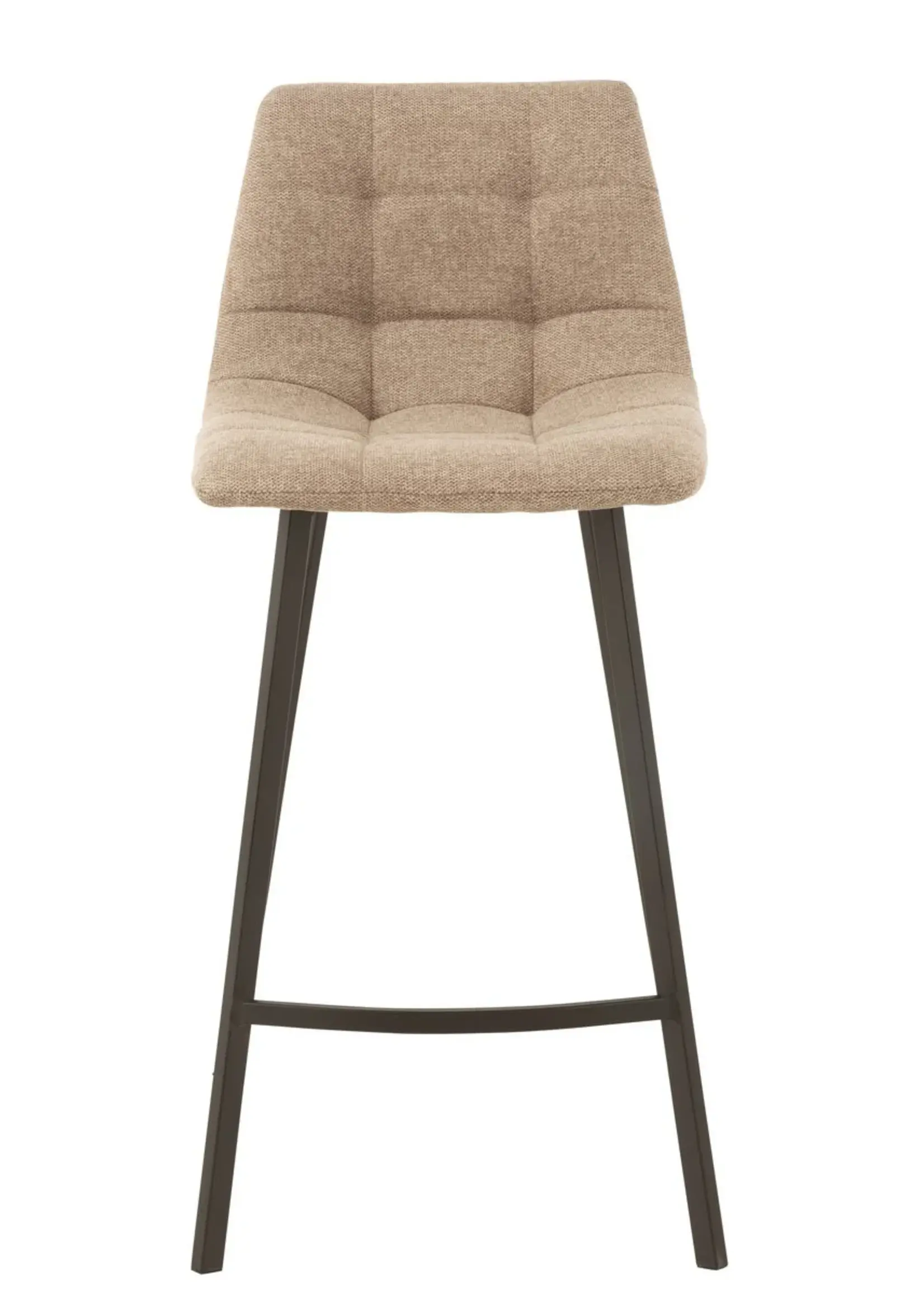 J-line  Barstoel Stephane Textiel/Metaal Beige ( per 2)