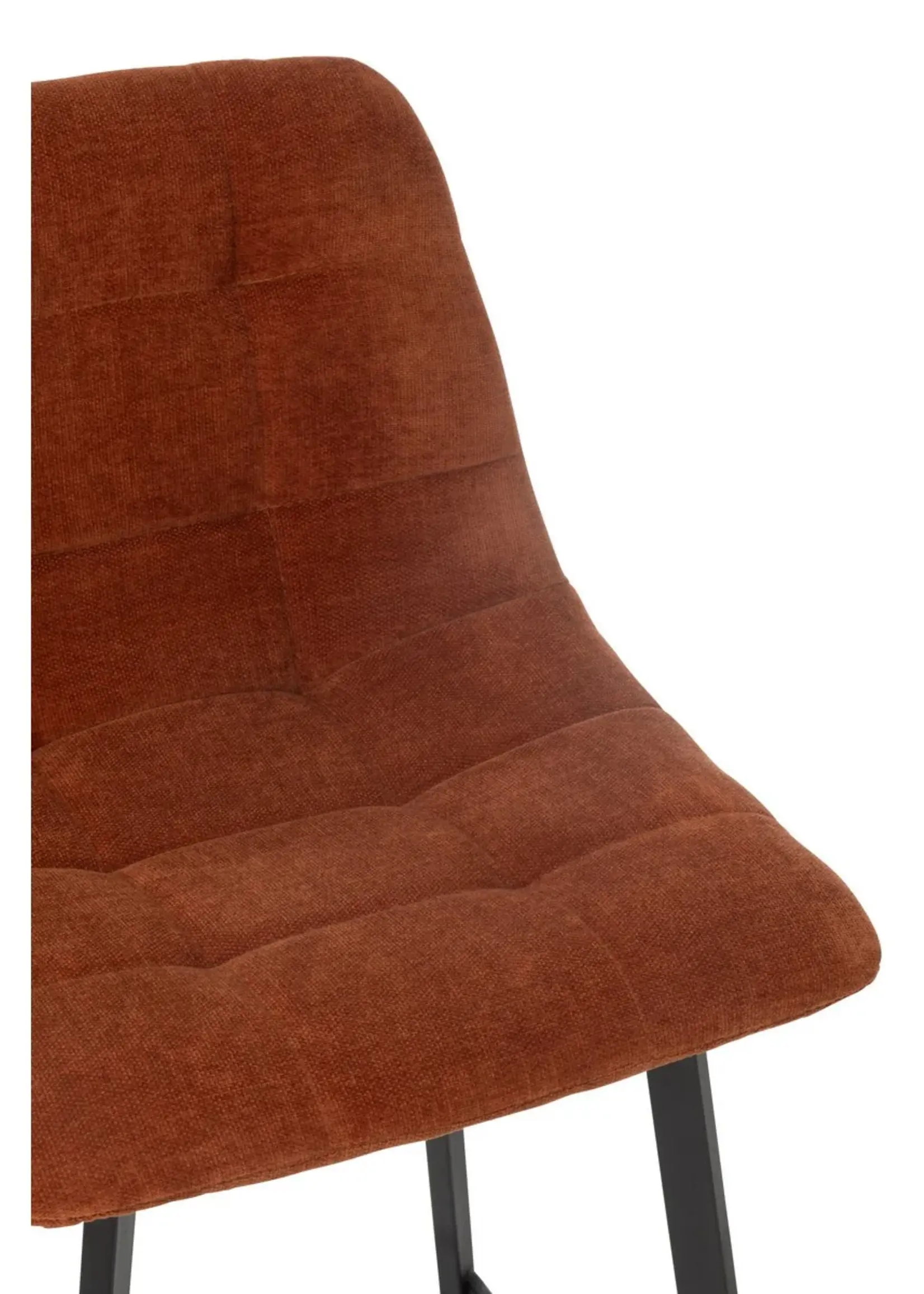 J-line  Barstoel Kent Metaal/Polyester Roest (per 2 )