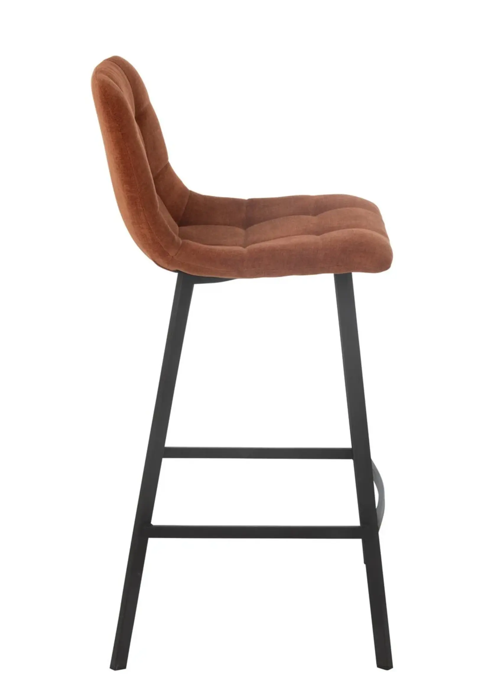 J-line  Barstoel Kent Metaal/Polyester Roest (per 2 )