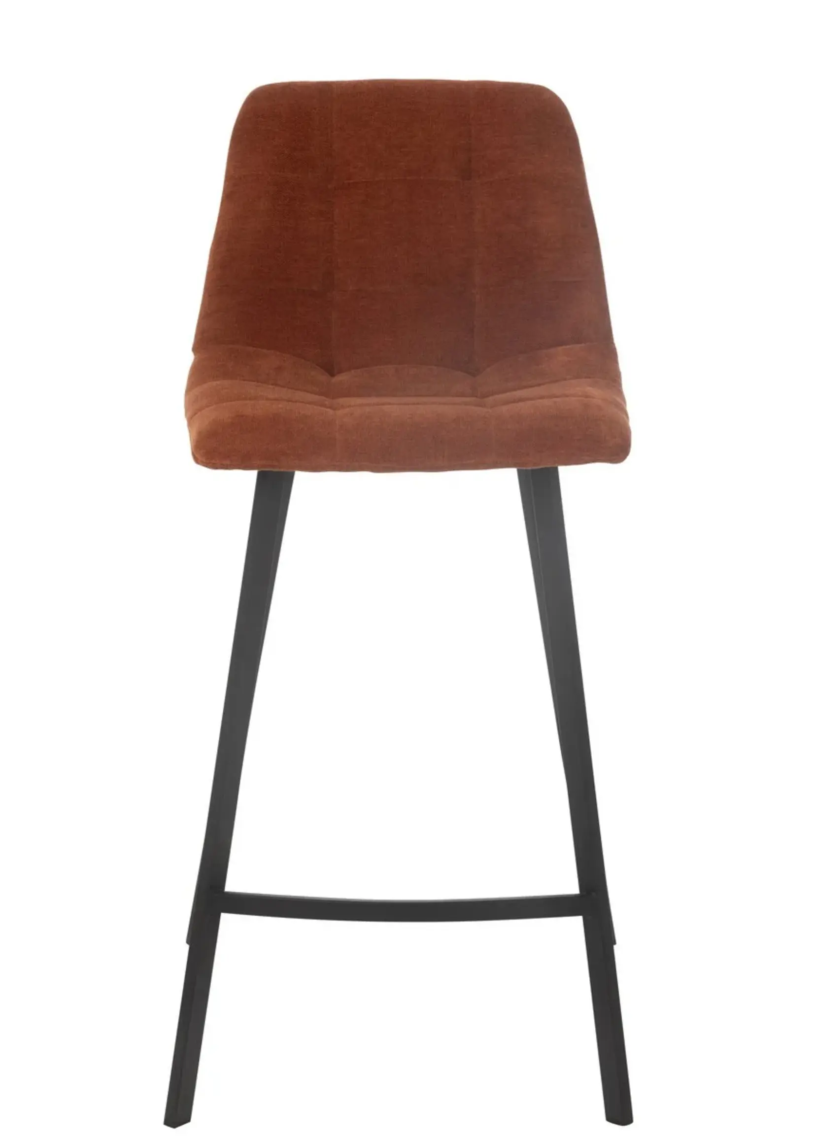 J-line  Barstoel Kent Metaal/Polyester Roest (per 2 )