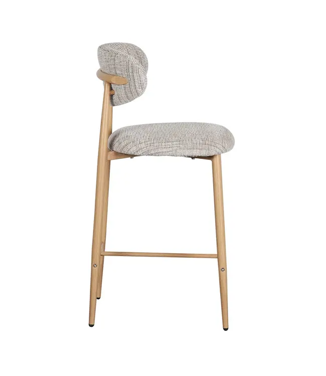 Pole to Pole Japandi keukenbar stoel Okura (set van 2)