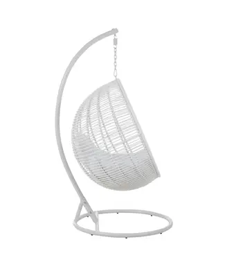 J-line  hangstoel Rond - staal - wit