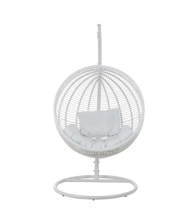 J-line  hangstoel Rond - staal - wit