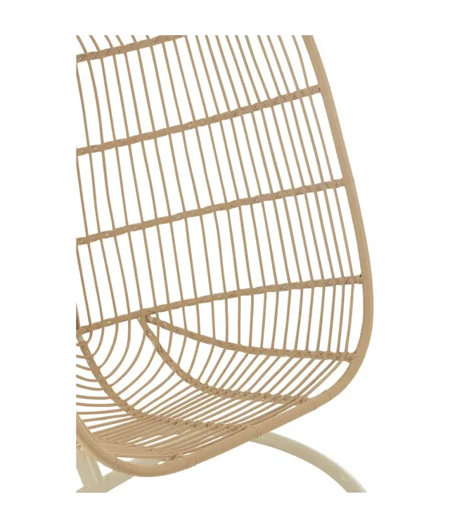 J-line  Hangstoel Egga Metaal/Koord Beige