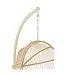 J-line  Hangstoel Egga Metaal/Koord Beige