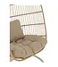 J-line  Hangstoel Egga Metaal/Koord Beige