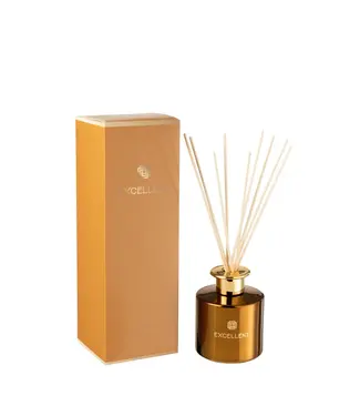 J-line  geurstokjes Excellent - Golden Honey - glas - oker