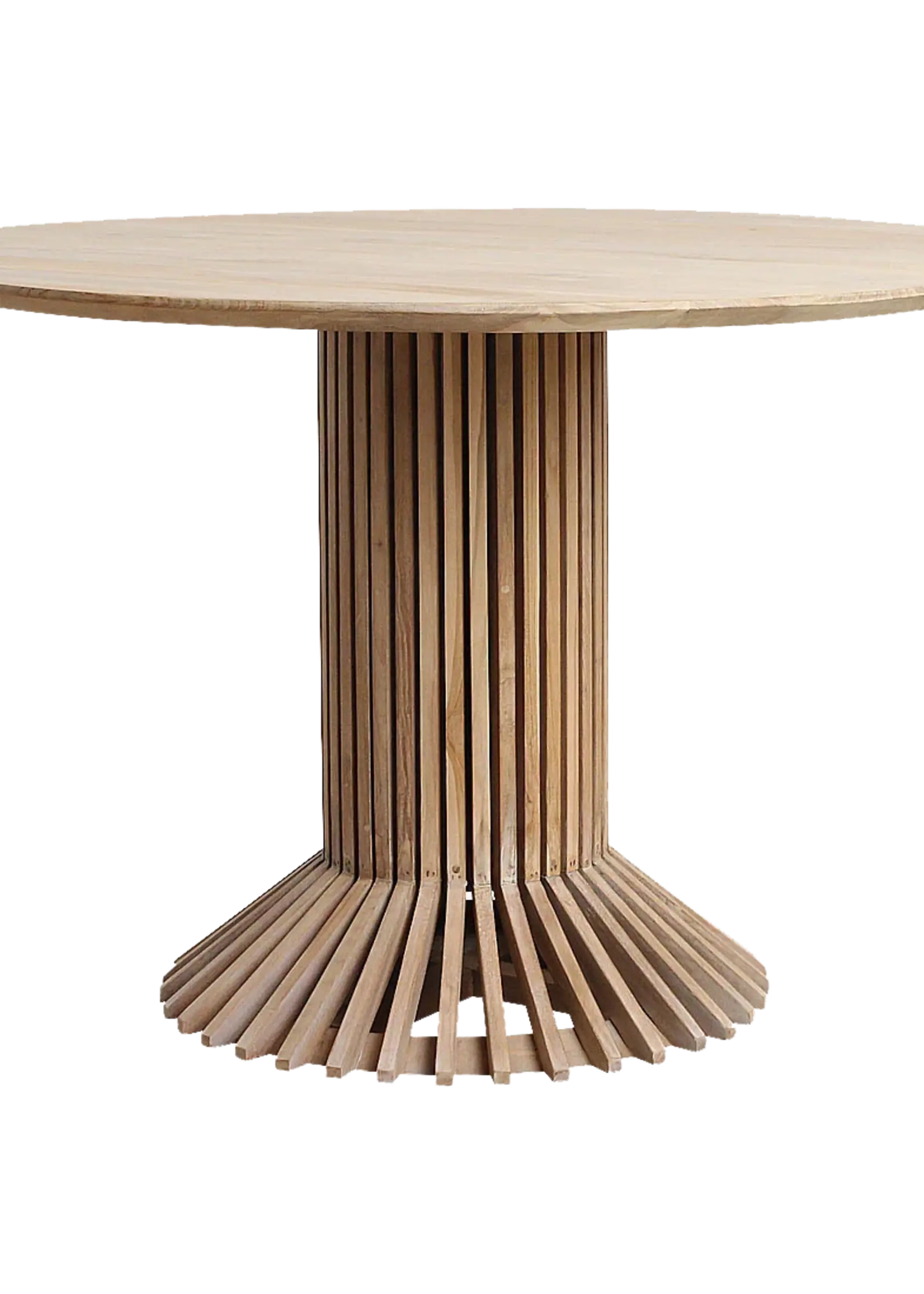 Raw materials Eiffel teakhouten eettafel rond