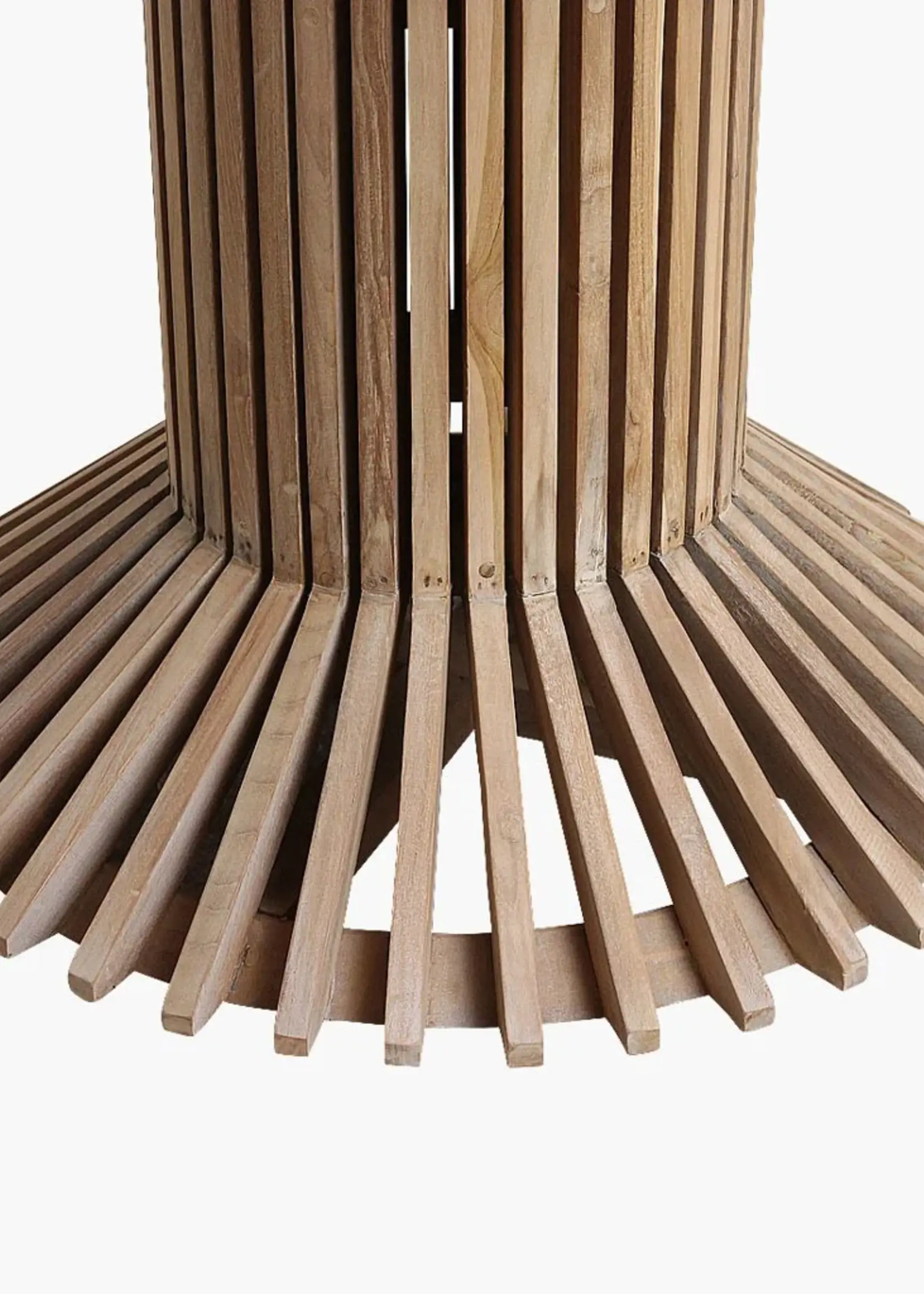 Raw materials Eiffel teakhouten eettafel rond