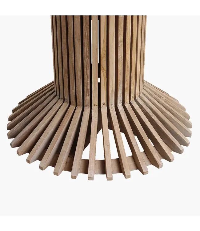 Raw materials Eiffel teakhouten eettafel rond