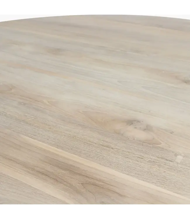 Raw materials Eiffel teakhouten eettafel rond