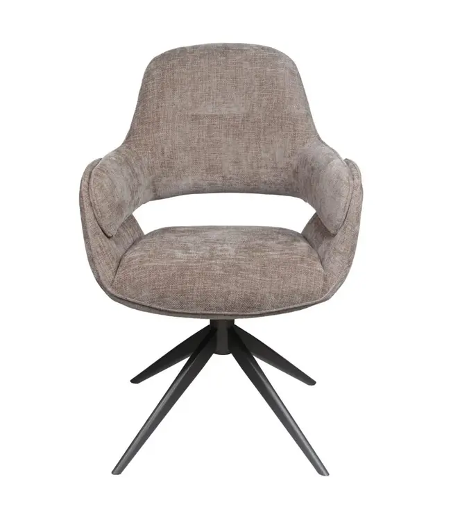 Home67 Eetkamerstoel Jill - Taupe 170