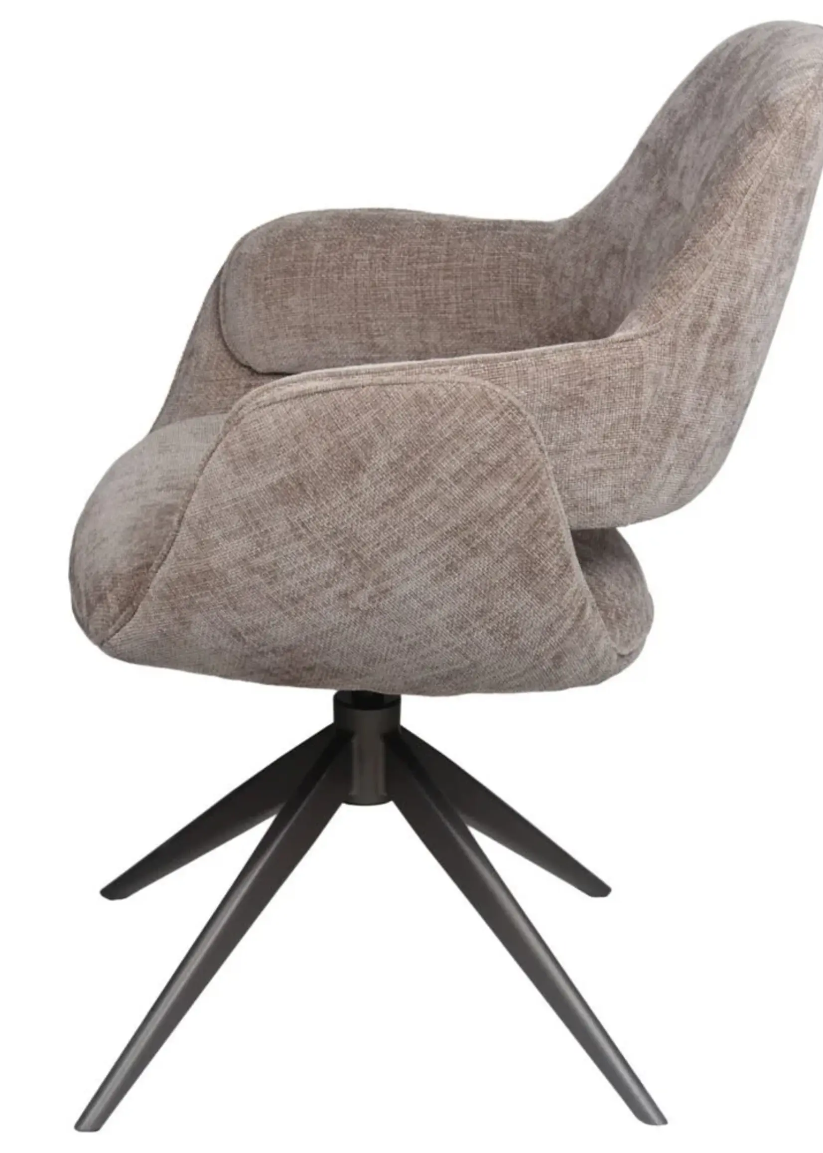 Home67 Eetkamerstoel Jill - Taupe 170