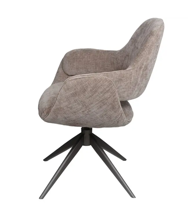 Home67 Eetkamerstoel Jill - Taupe 170