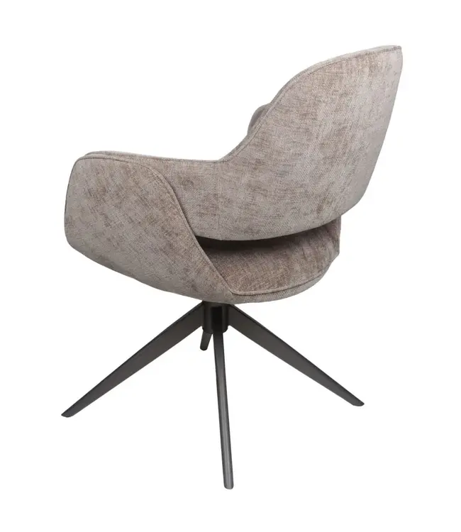 Home67 Eetkamerstoel Jill - Taupe 170