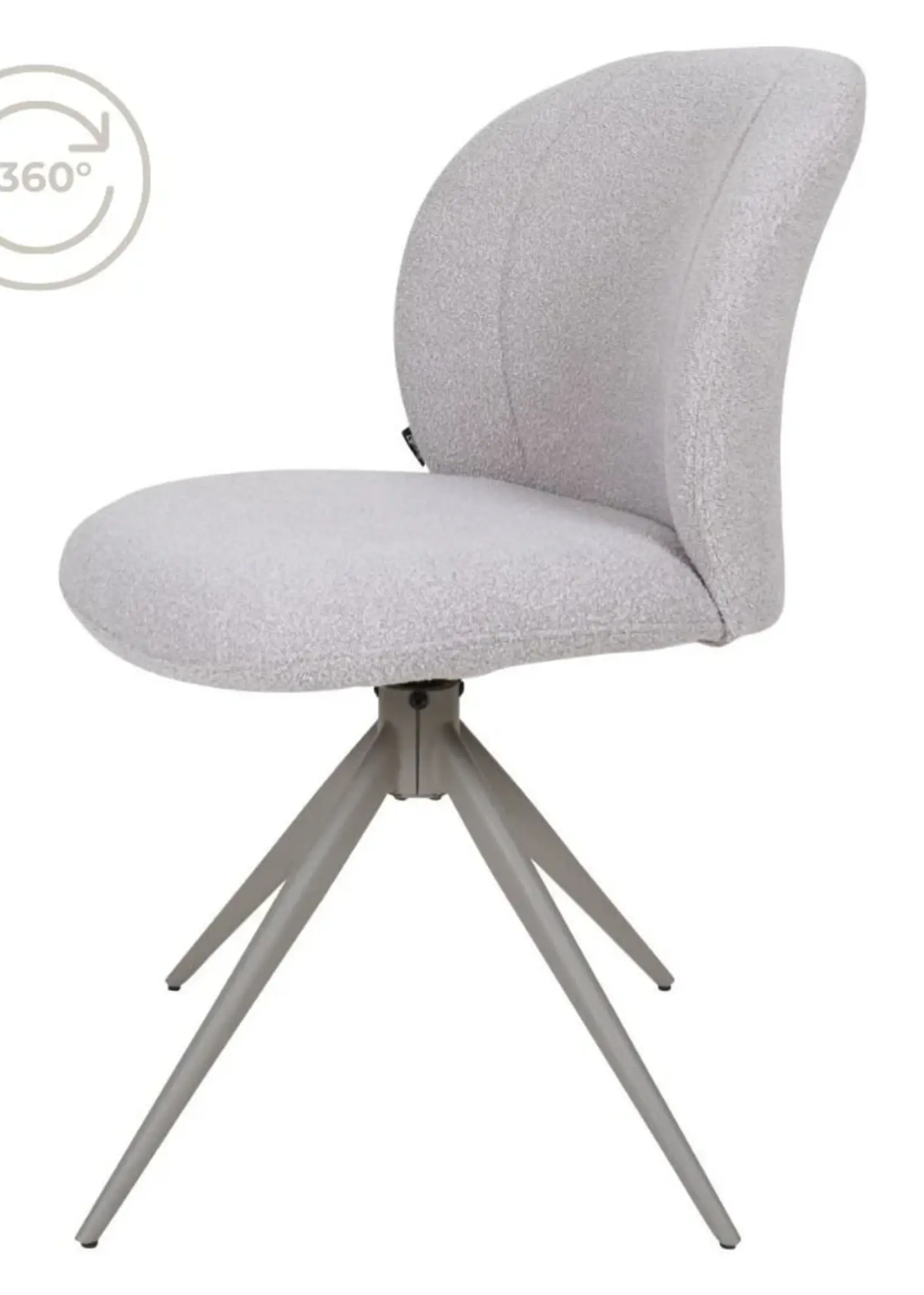 Home67 Eetkamerstoel Cosmo – Bouclé – Naturel
