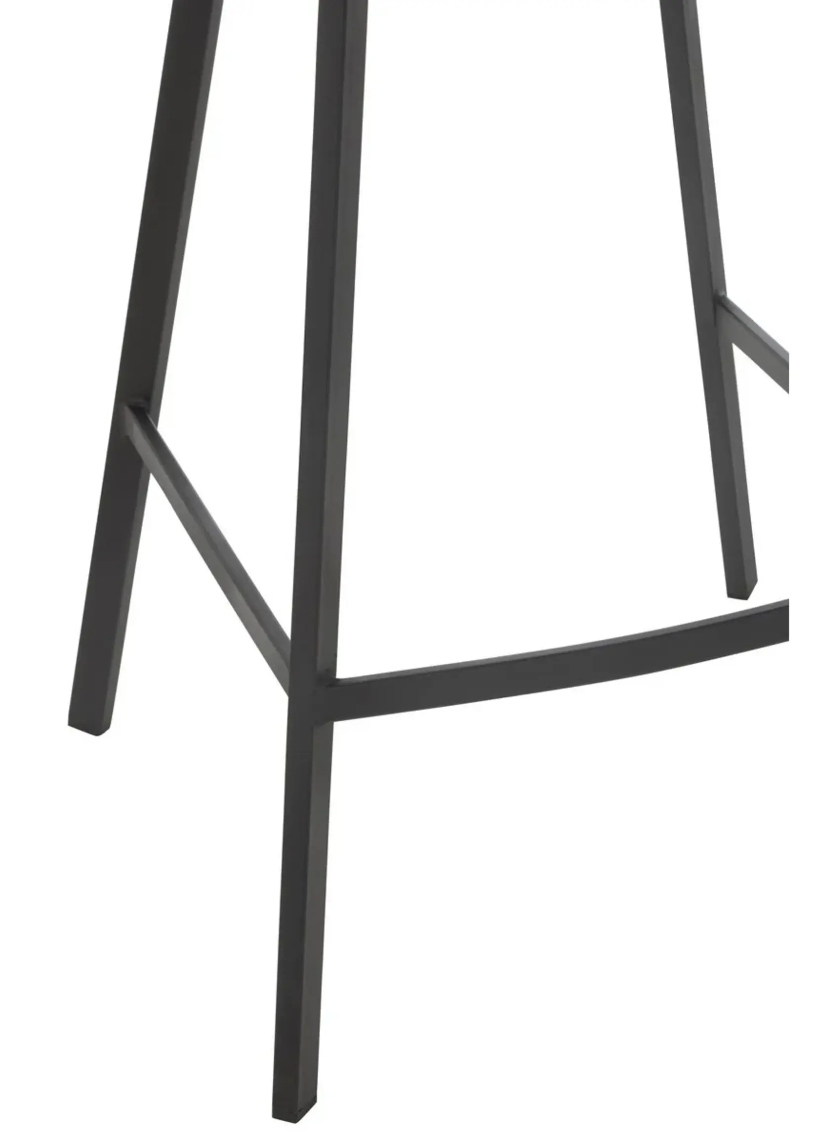 J-line  Barstoel Kent Metaal/Polyester Bruin (set van 2)