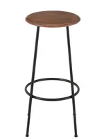 J-line  barstoel Neo - staal - naturel/zwart (set van 2)