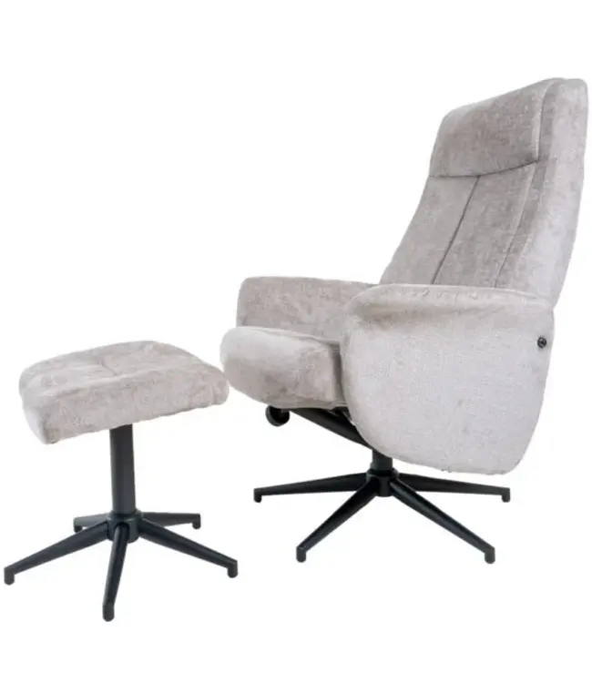 Veer carpets Relaxfauteuil Bindy + Hocker – Perfect Harmony – Taupe 04