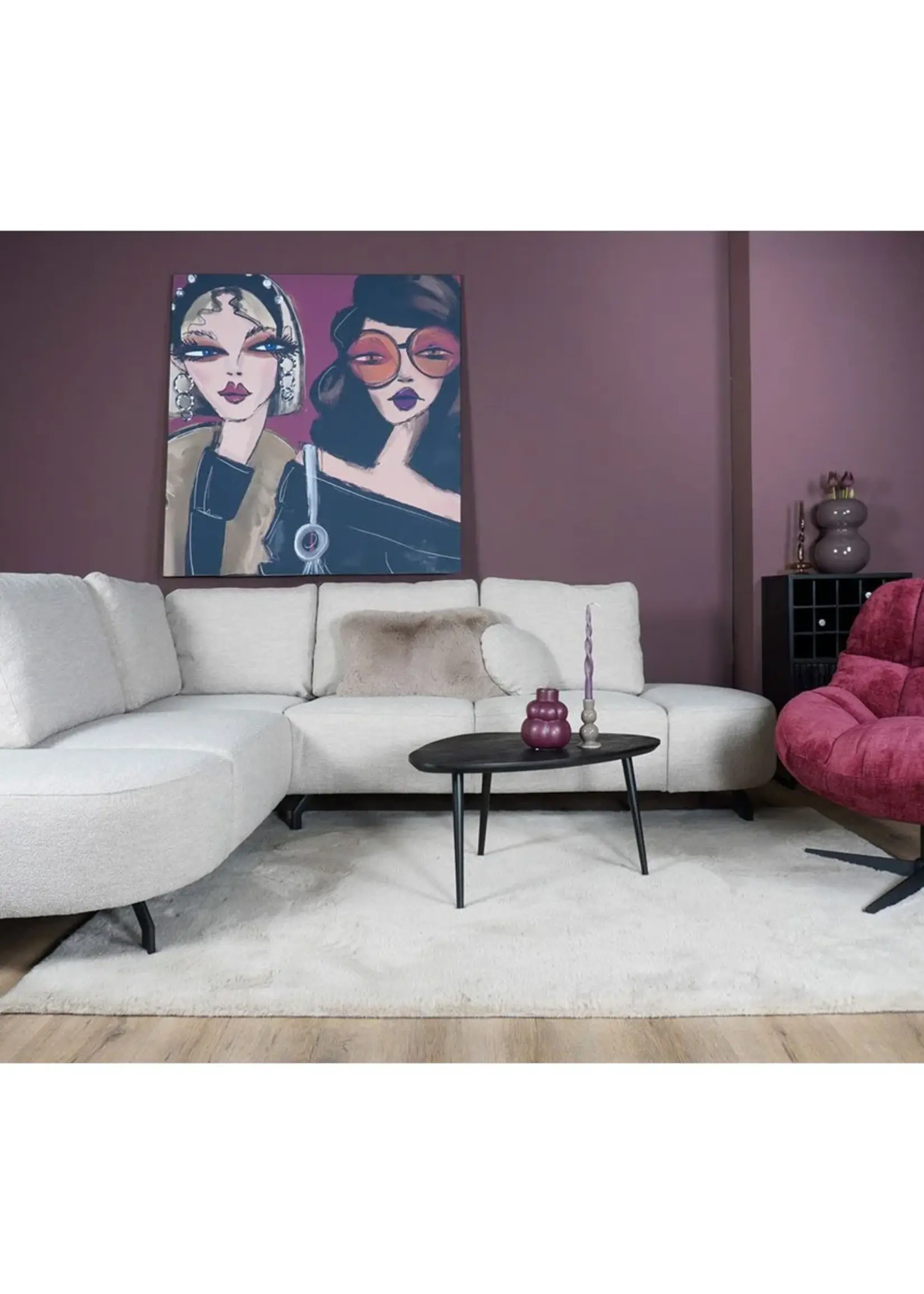 Veer carpets Fauteuil Charlie Bordeaux