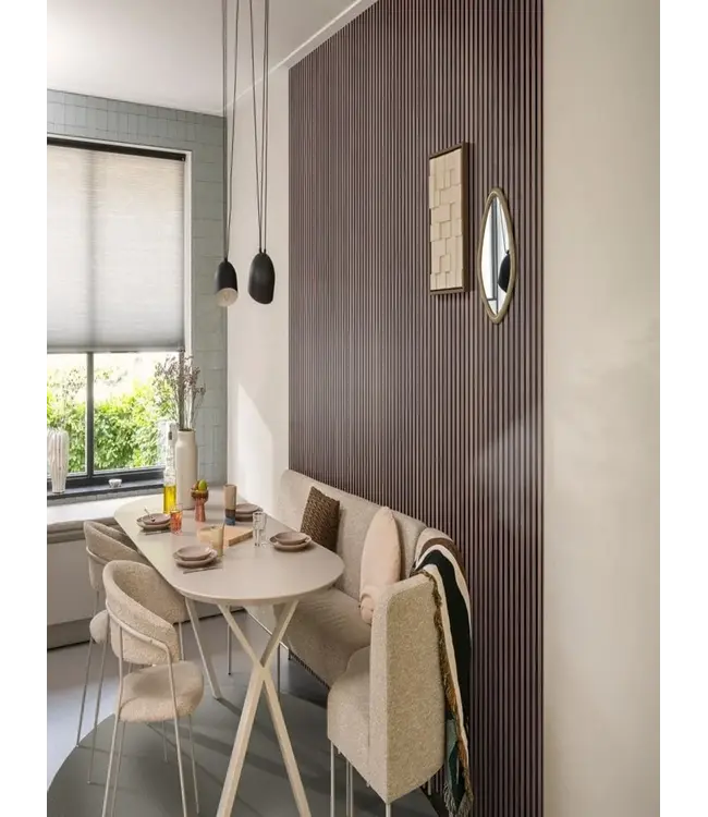 Silentlines Silentlines lattenwand walnoot