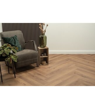 Floer Floer Walvisgraat Click PVC – Narwal Nootbruin