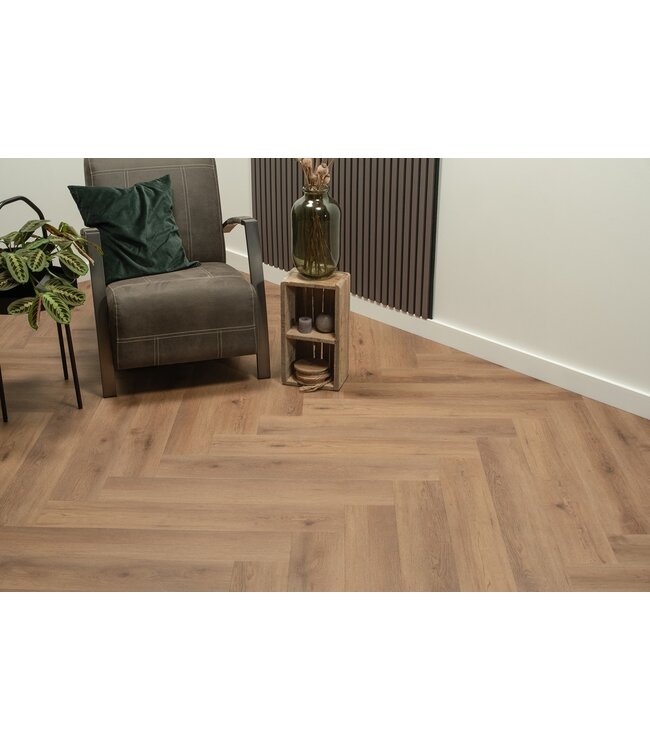 Floer floer-walvisgraat-click-pvc-narwal-nootbruin