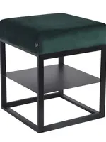 Dami iving Neventafel met de nachtkastje Velvet Otto - Velvet donkergroen