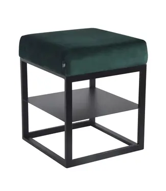 Dami iving Neventafel met de nachtkastje Velvet Otto - Velvet donkergroen
