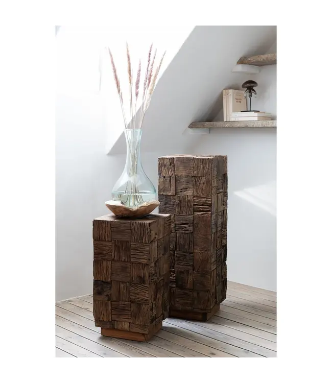 J-line  J-Line sokkel - hout - naturel - small