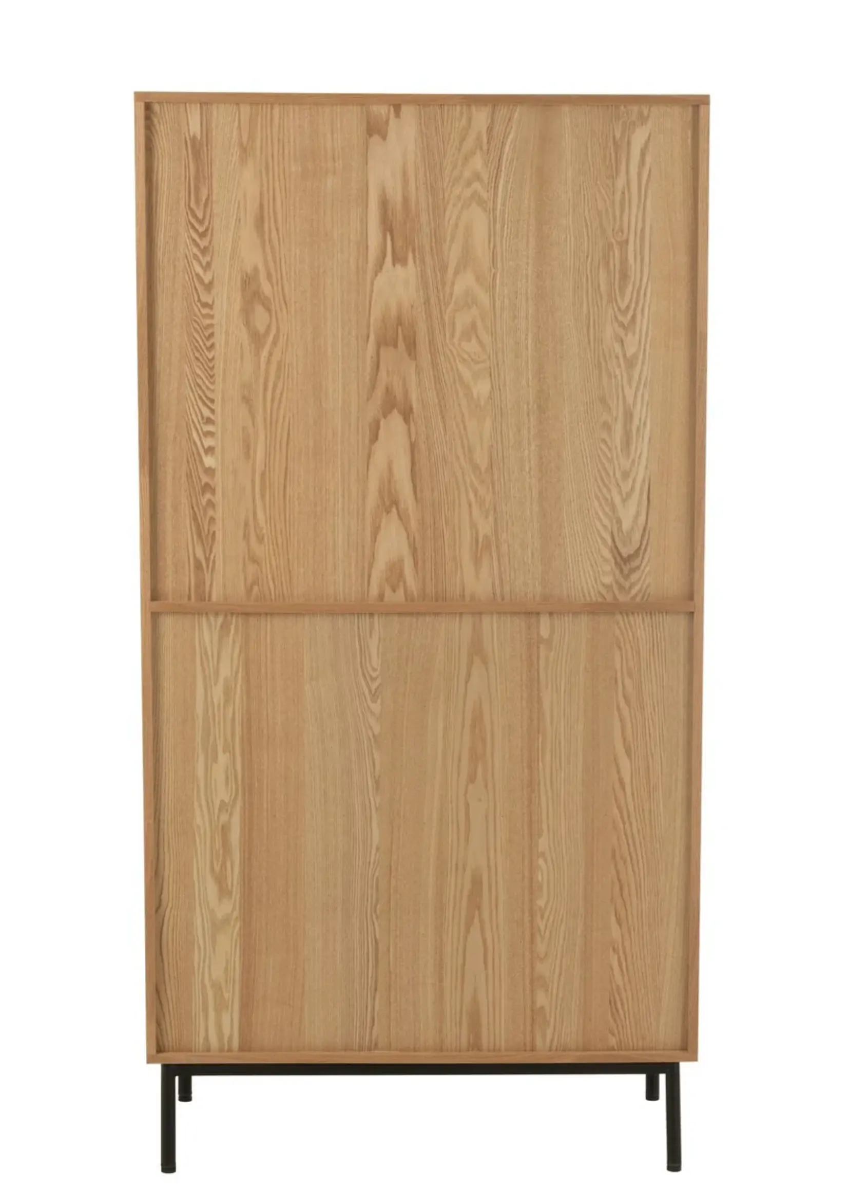 J-line  J-Line Kast Vakken Mdf/Metaal Naturel/Zwart