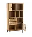 J-line  J-Line Kast Vakken Mdf/Metaal Naturel/Zwart