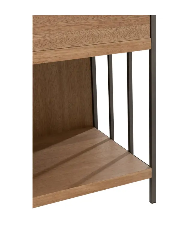 J-line  J-Line Compartimenten kast - hout/ metaal - naturel