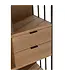 J-line  J-Line Compartimenten kast - hout/ metaal - naturel