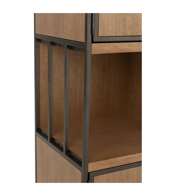 J-line  J-Line Compartimenten kast - hout/ metaal - naturel
