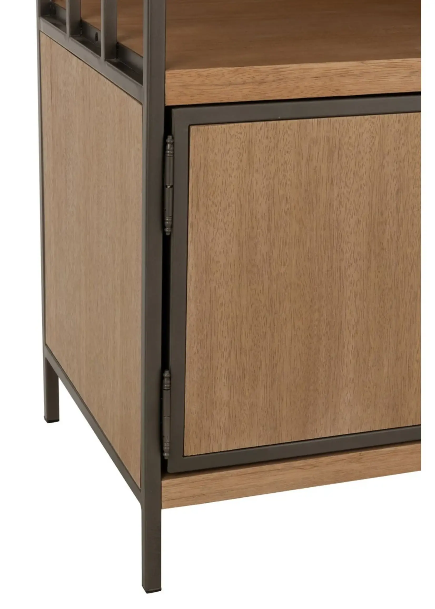 J-line  J-Line Compartimenten kast - hout/ metaal - naturel