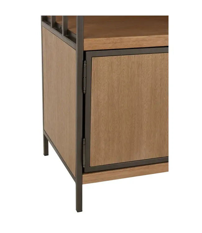 J-line  J-Line Compartimenten kast - hout/ metaal - naturel