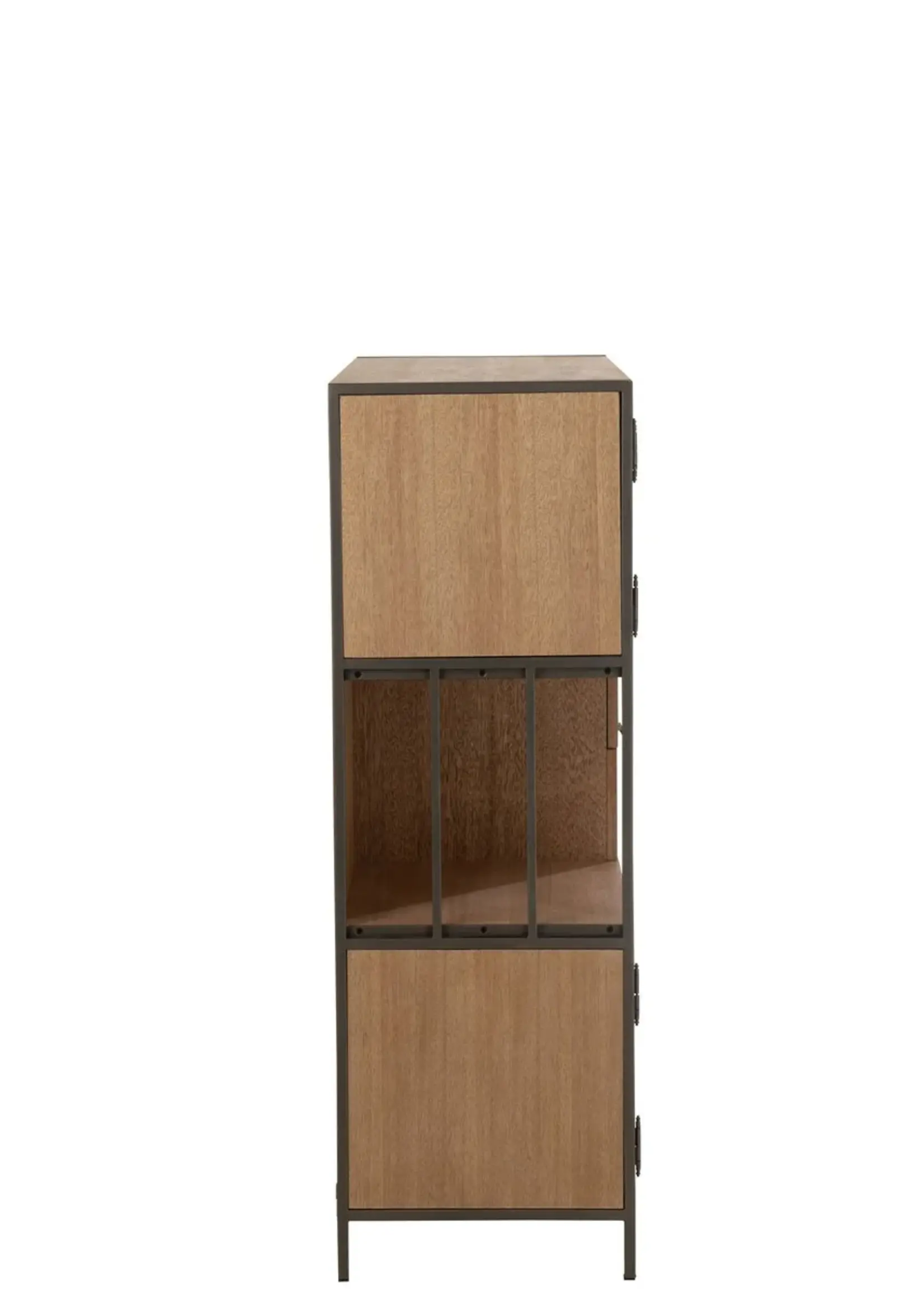 J-line  J-Line Compartimenten kast - hout/ metaal - naturel