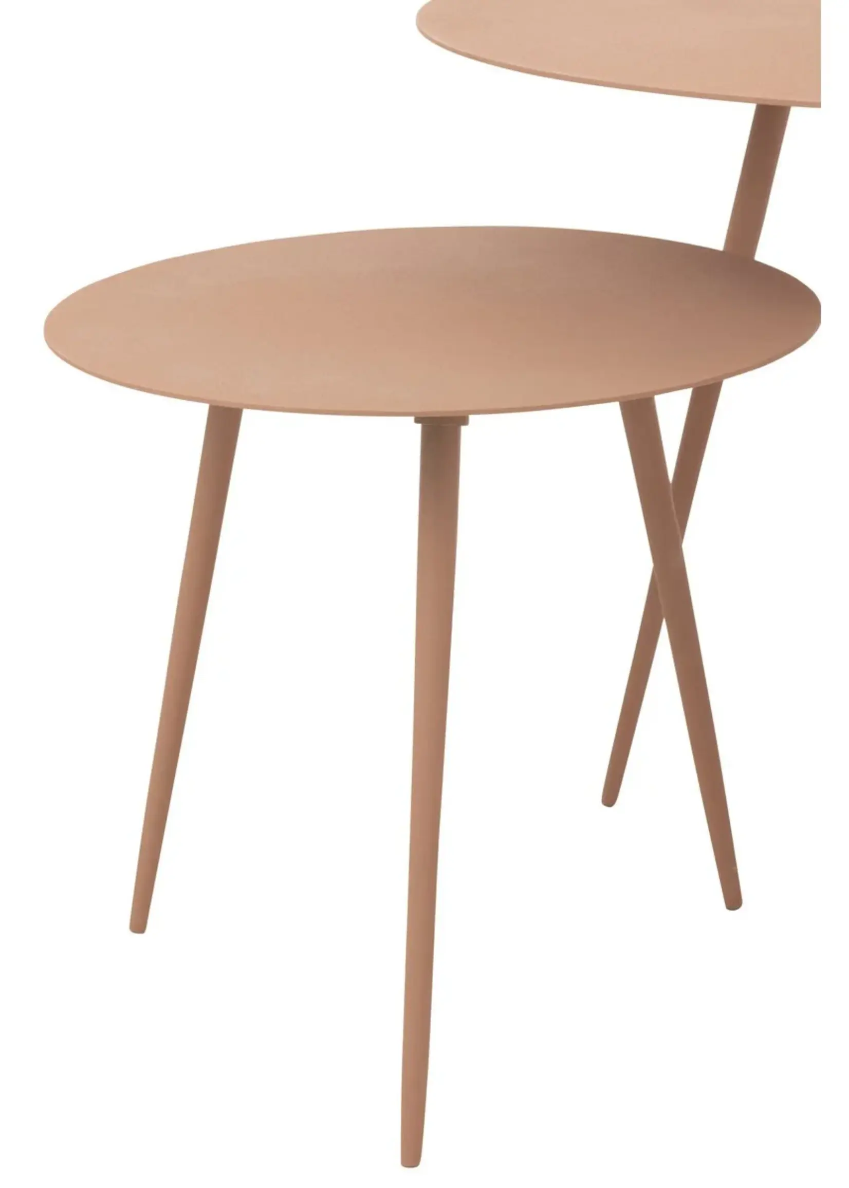 J-line  Bijzettafel - ijzer - oud roze
