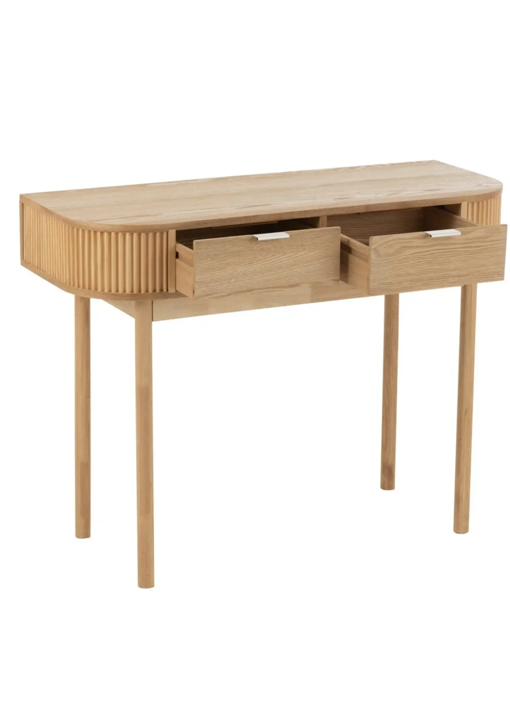 J-line  J-Line console Rond - dennenhout - naturel