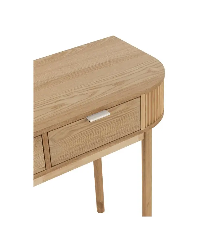 J-line  J-Line console Rond - dennenhout - naturel