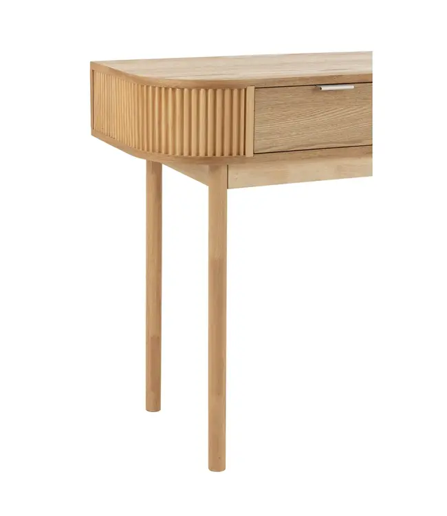 J-line  J-Line console Rond - dennenhout - naturel