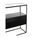 J-line  J-Line Console Vierkant Metaal/Glas Zwart