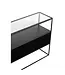 J-line  J-Line Console Vierkant Metaal/Glas Zwart