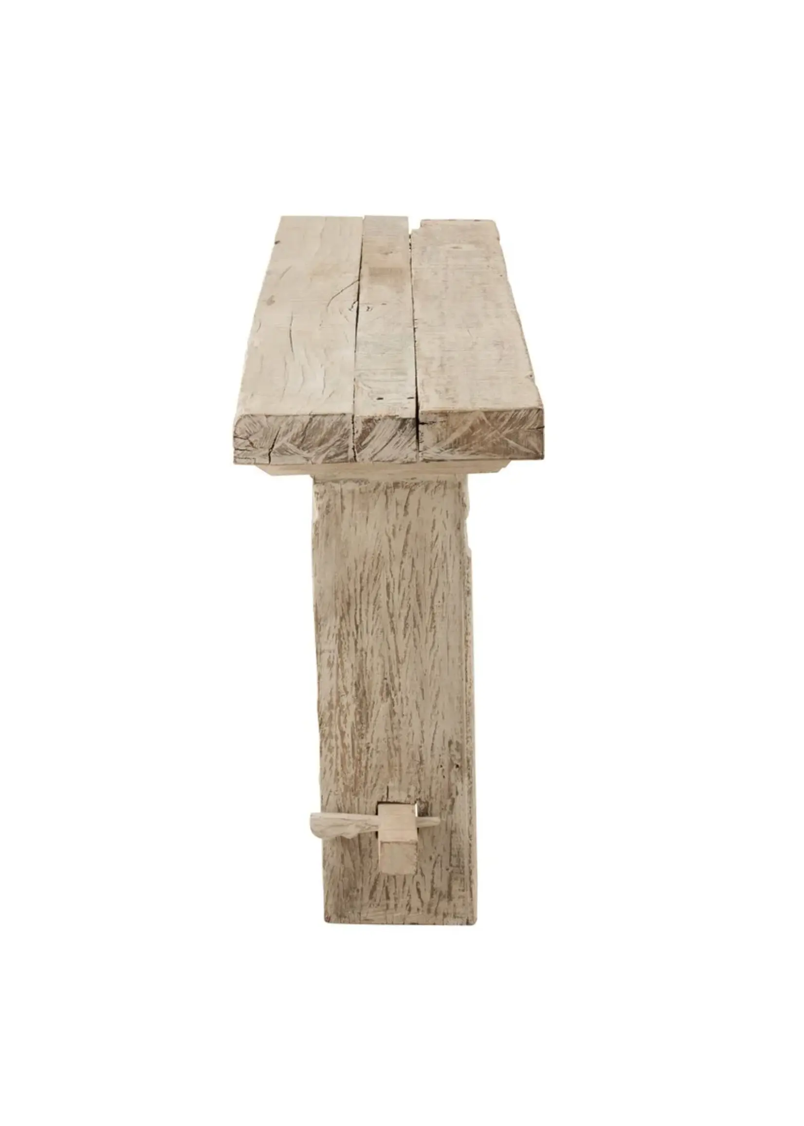 J-line  J-Line Console Brut Gerecycleerd Hout White Wash