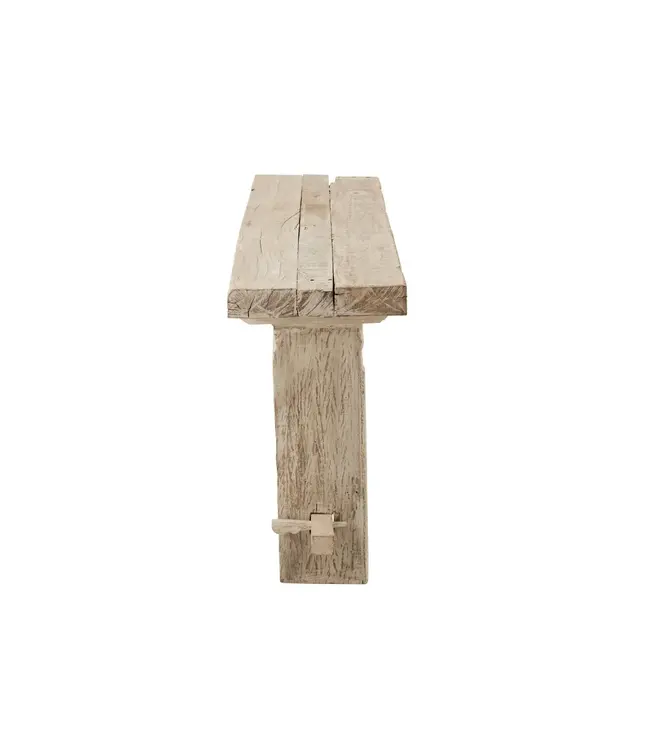 J-line  J-Line Console Brut Gerecycleerd Hout White Wash